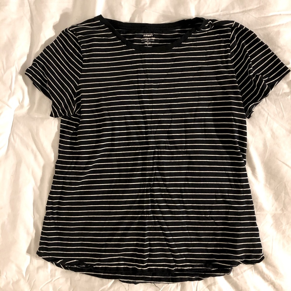 Black and white striped t-shirt